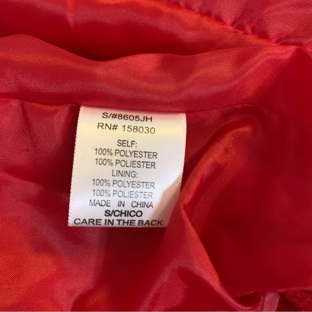 Love Tree Red Belted Wrap Coat - Picture 8 of 8